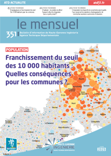 Consulter Le Mensuel n&deg; 351 - "Franchissement du seuil des     10 000 habitants : quelles cons&eacute;quences pour les communes?" (Calameo, nouvelle fen&ecirc;tre)